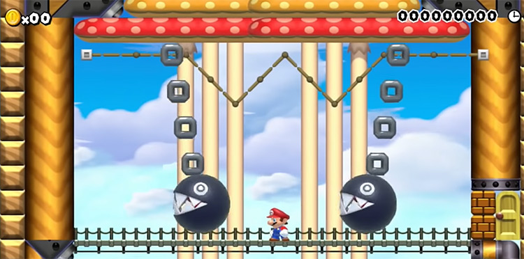 Chain Chomp Mario Bros game screenshot