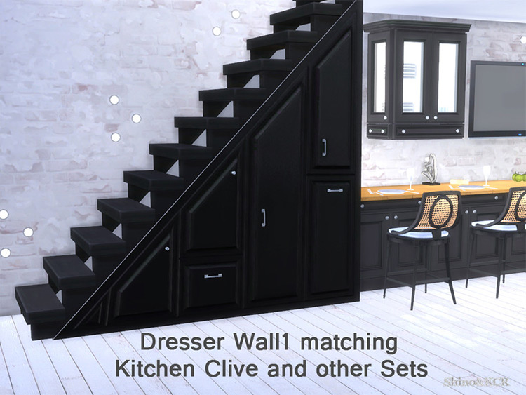 Under the Stairs CC for Sims 4