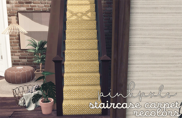 Manor Stair Carpet Recolor CC - TS4