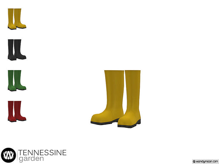 Tennessine Gardening Boots Sims 4 CC