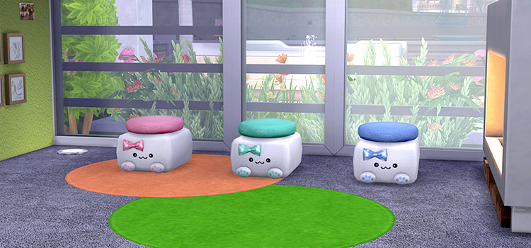 Kawaii Sims4 CC furniture screenshot