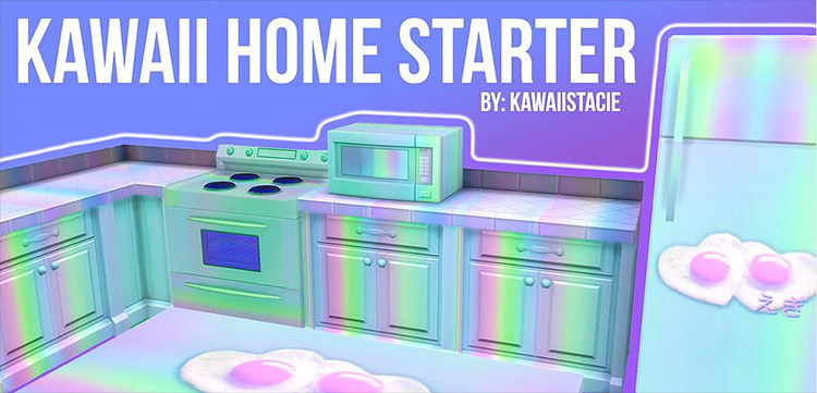 Kawaii Home Starter Set Sims 4 CC