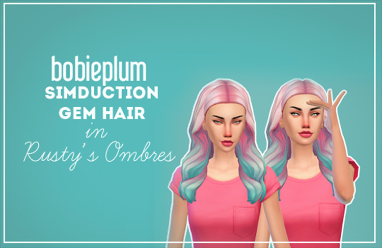 Gem Hair Sims 4 CC screenshot