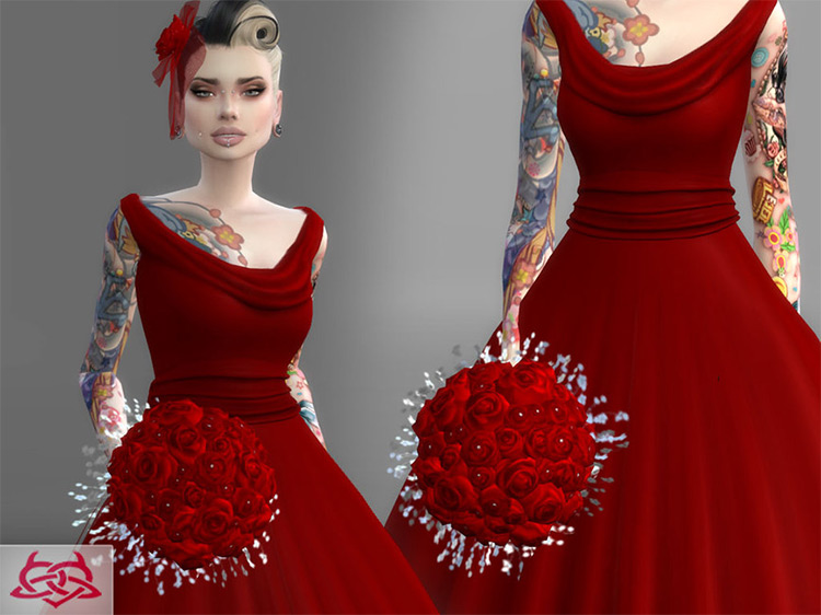 Wedding Bouquet 1 CC for Sims 4