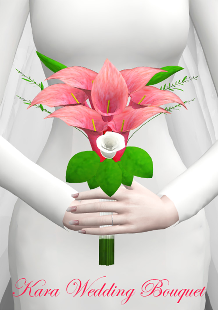 Kara Wedding Bouquet Sims 4 CC