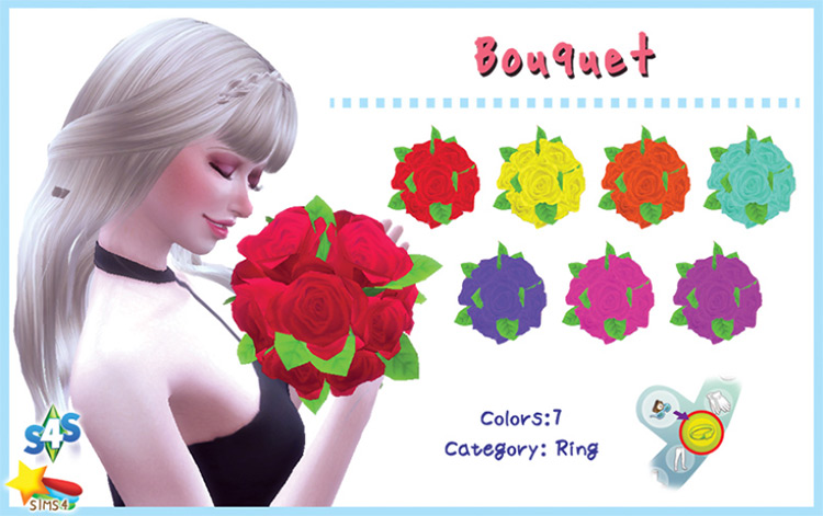 Bouquet Sims 4 CC screenshot