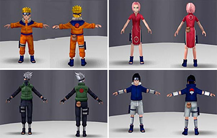 Snímek obrazovky Naruto Toys Pack Sims 4