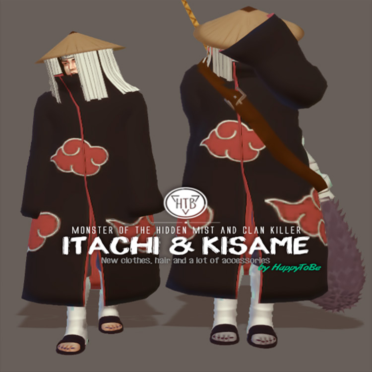 Itachi & Kisame CC pro Sims 4