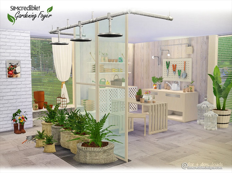 Gardening Foyer Sims 4 CC screenshot