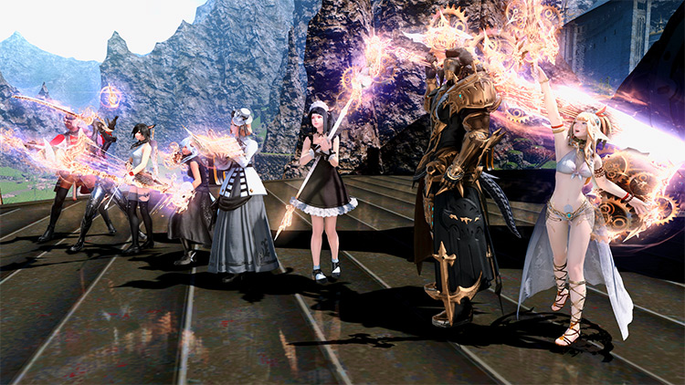 Epic of Alexander Clear with Shiny Weapons / FFXIV HD Screenshot