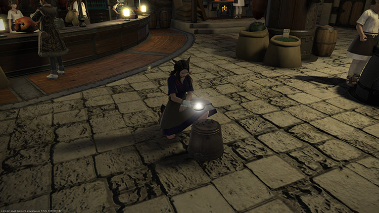 Character crafting with Waste Not / FFXIV HD Screenshot