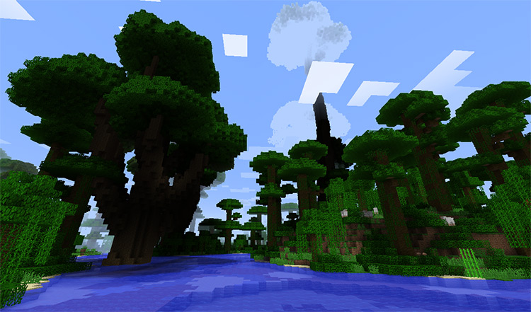 Tan’s Huge Trees mod for Minecraft