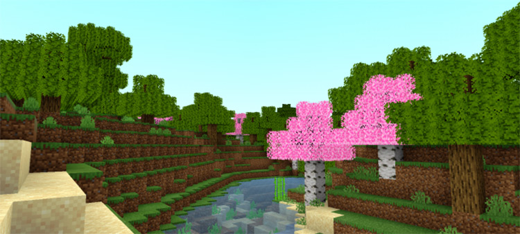 Fused's Lush Leaves mod for Minecraft