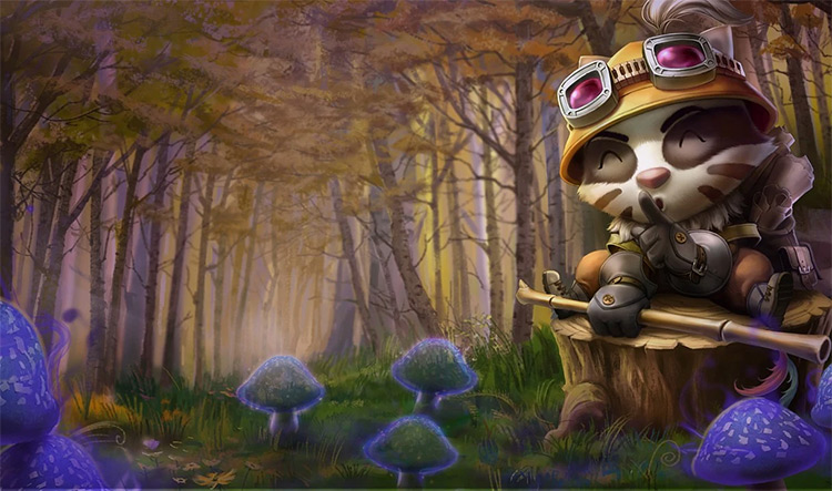 Badger Teemo Skin Splash Art / LoL