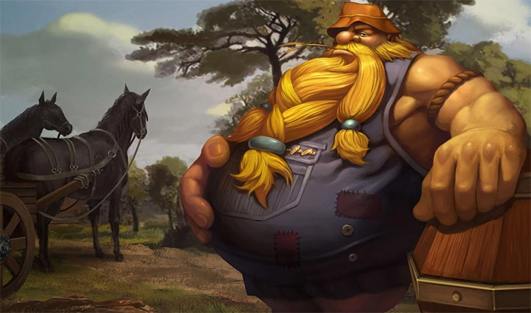 Hillbilly Gragas Skin Splash Art / LoL