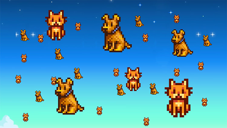 Unlimited Cats and Dogs Mod for Stardew Valley