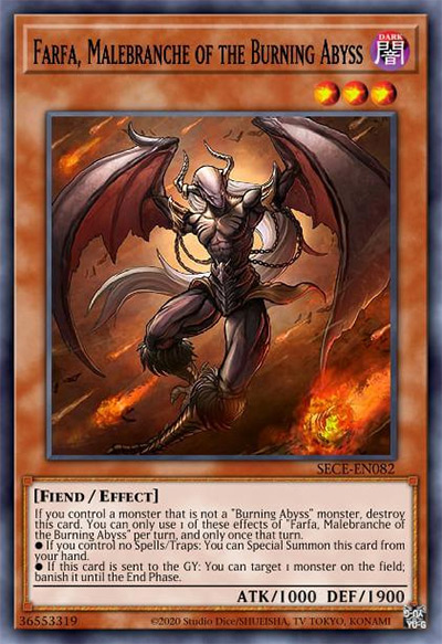 Farfa, Malebranche of the Burning Abyss Yu-Gi-Oh Card