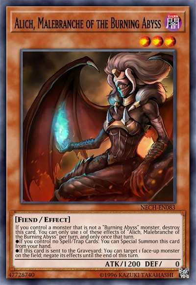 Alich, Malebranche of the Burning Abyss YGO Card