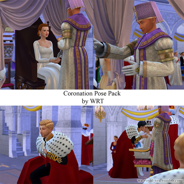Coronation Pose Pack by WRT for Sims 4