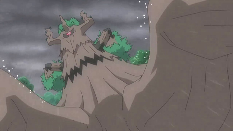 Trevenant from Pokemon anime screenshot