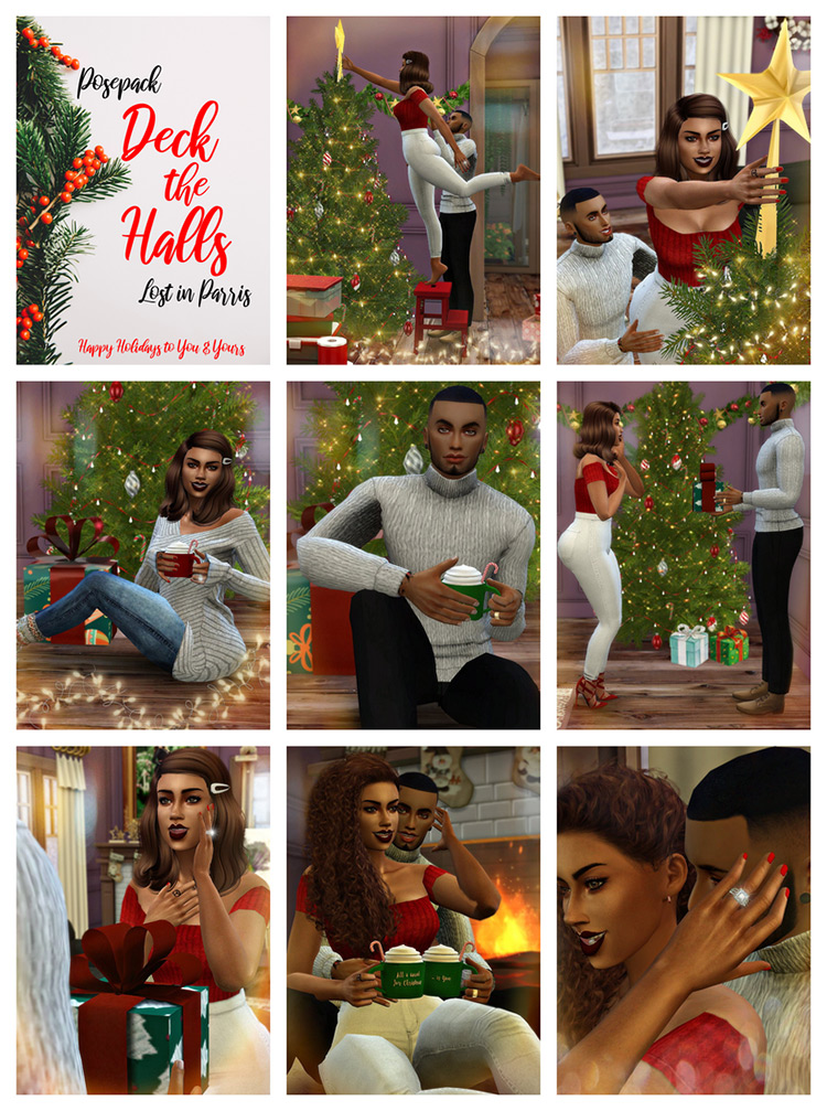 Sims 4 Christmas   Family Holiday Pose Packs  All Free    FandomSpot - 14