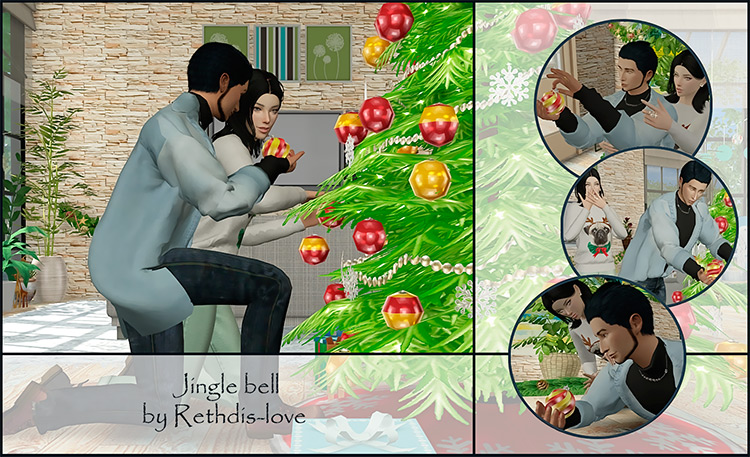 Sims 4 Christmas   Family Holiday Pose Packs  All Free    FandomSpot - 73