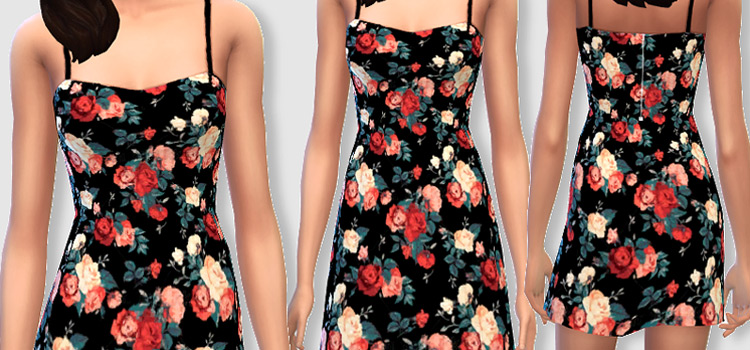 Floral skirt clearance sims 4 cc