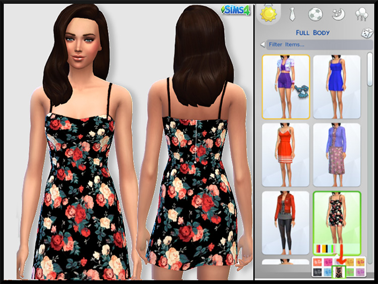 Sims 4 Floral Dress Cc All Free To Download Fandomspot