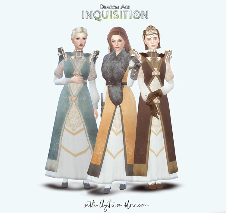 Ferelden Noble Outfits for The Sims 4