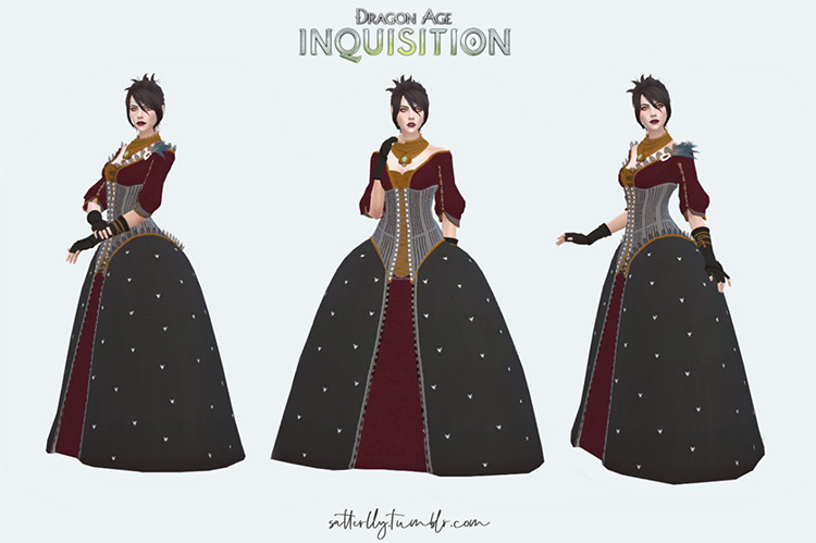 Morrigan’s Orlesian Ball Gown / Sims 4 CC