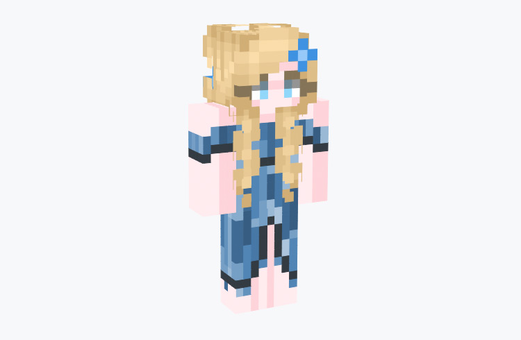 Blonde female fairy girl / Minecraft Skin