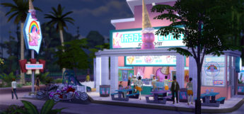 Freezer Bunny Ice Cream Parlor Lot for TS4