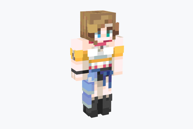 Yuna's Outfit in FFX-2 / Minecraft Skin