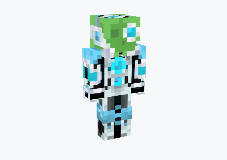 Cyber slime robot character / Minecraft Skin