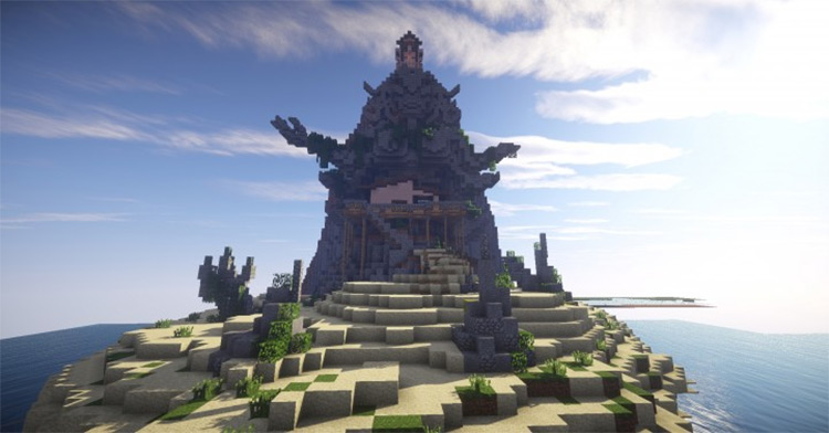 Steven Universe Crystal Temple + Beach City Map for Minecraft