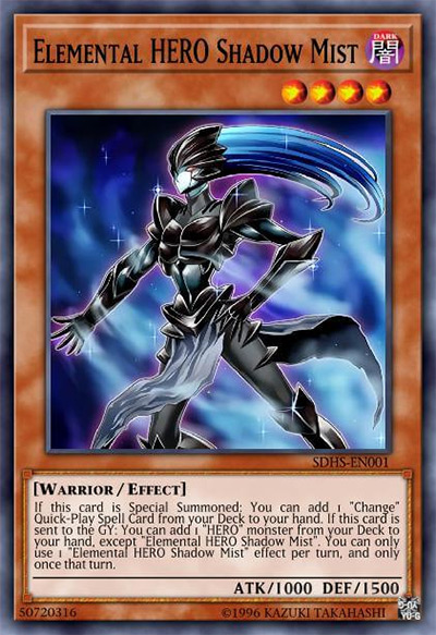 Elemental HERO Shadow Mist Yu-Gi-Oh Card