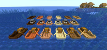 Extra Boats Mod for Minecraft