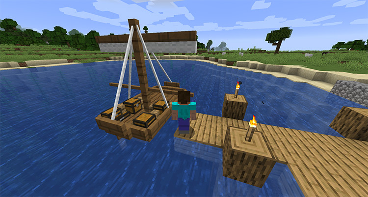 Small Ships Mod for Minecraft