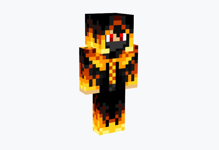 Red Fire Ninja (Male) / Minecraft Skin