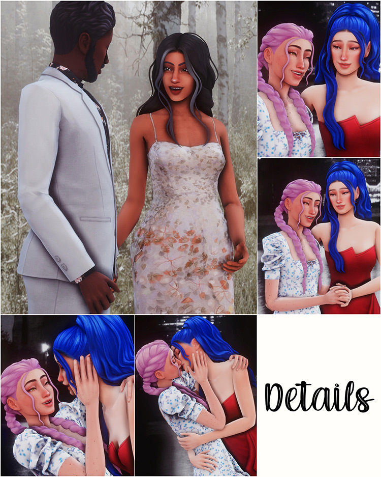 Prom Photos Pose Pack for The Sims 4