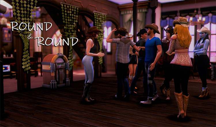 Round & Round Poses Preview / Sims 4 CC