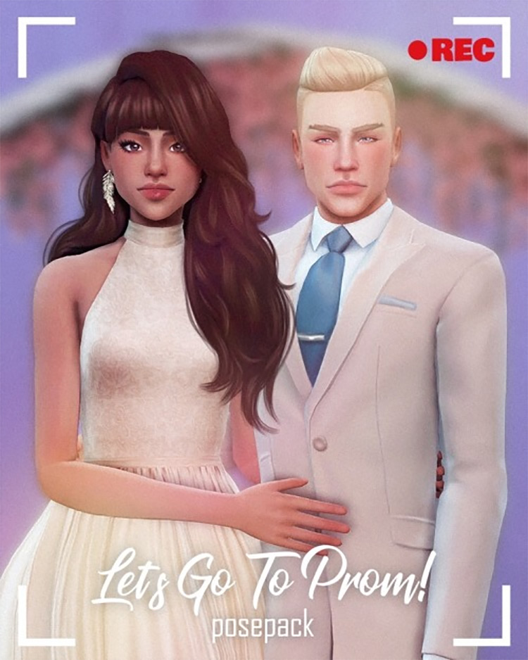 Let’s Go To Prom! Pose Pack / TS4 CC Preview