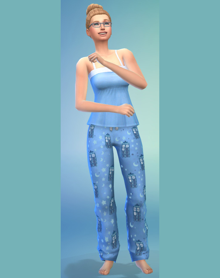 TARDIS Pajamas by saysims for The Sims 4