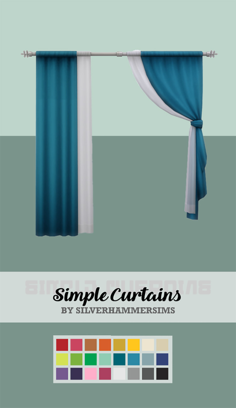 Sims 4 Curtains   Drapes CC  All Free    FandomSpot - 63