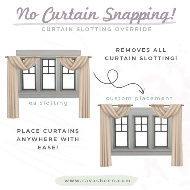 Sims 4 Curtains   Drapes CC  All Free    FandomSpot - 96