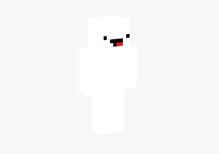 Plain White Derp Face Guy / Minecraft Skin