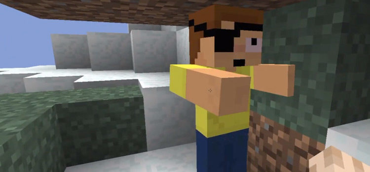 Evil Morty Skin in Minecraft (Screenshot)
