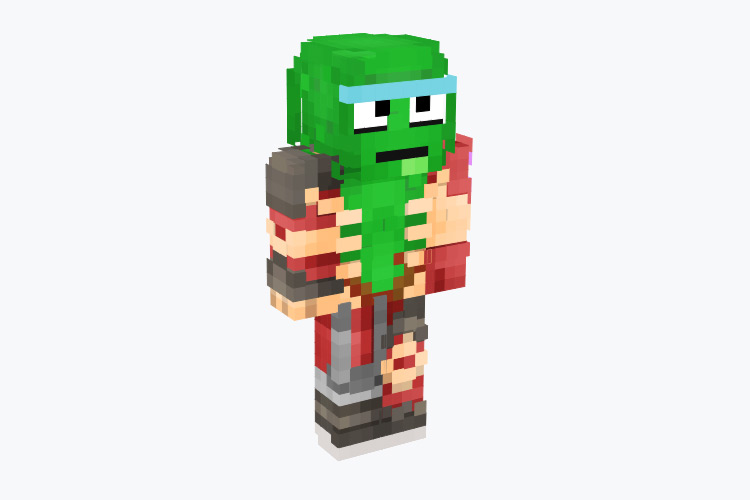 Pickle Rick Character / Minecraft Skin