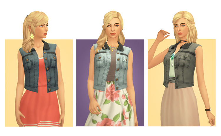 Sims 4 Vest   Waistcoat CC  All Free    FandomSpot - 9