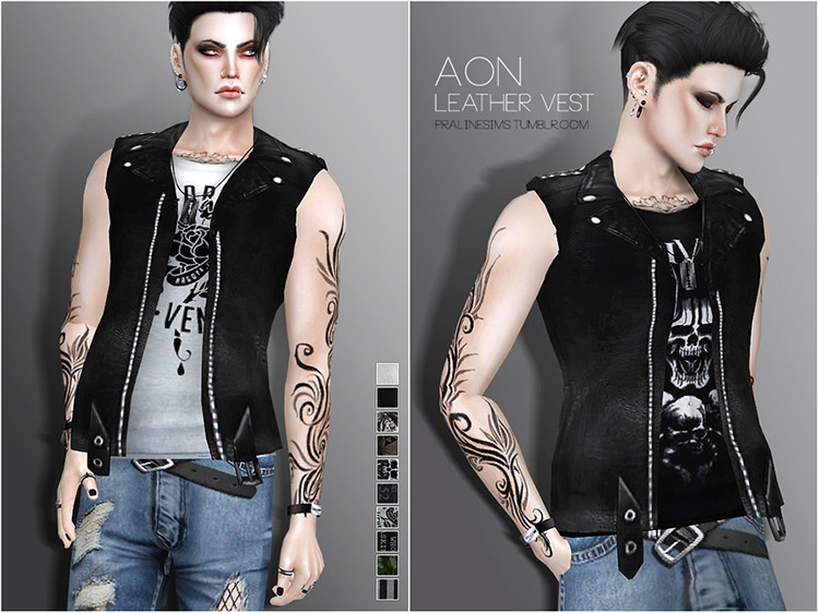 Sims 4 Vest   Waistcoat CC  All Free    FandomSpot - 89